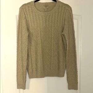 St. John's Bay Textured Knit Sweater in Light Tan